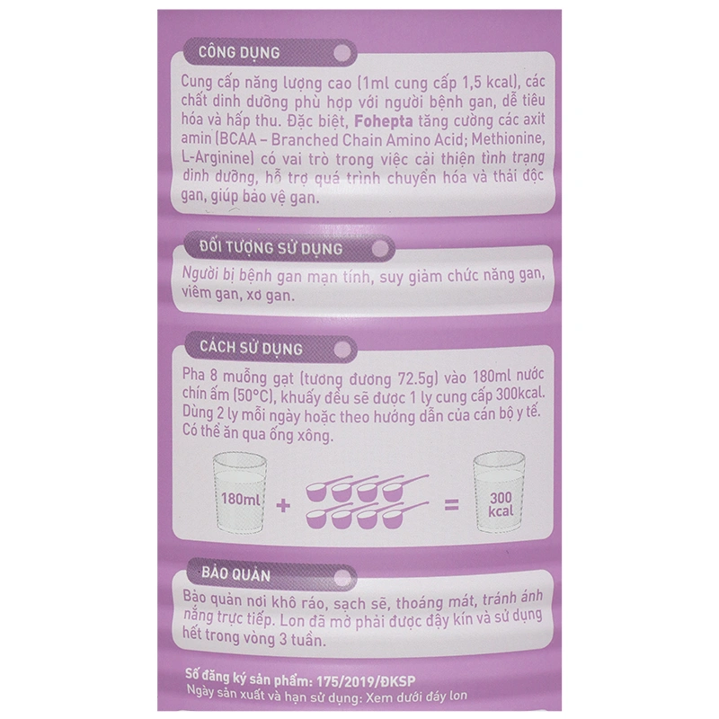 Thực phẩm dinh dưỡng y học Fohepta - 7
